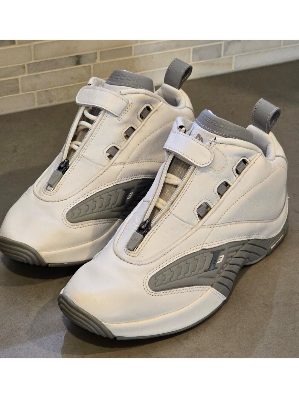 Reebok Answer IV Allen Iverson Grey White 54 Points Playoffs Mens Size 8